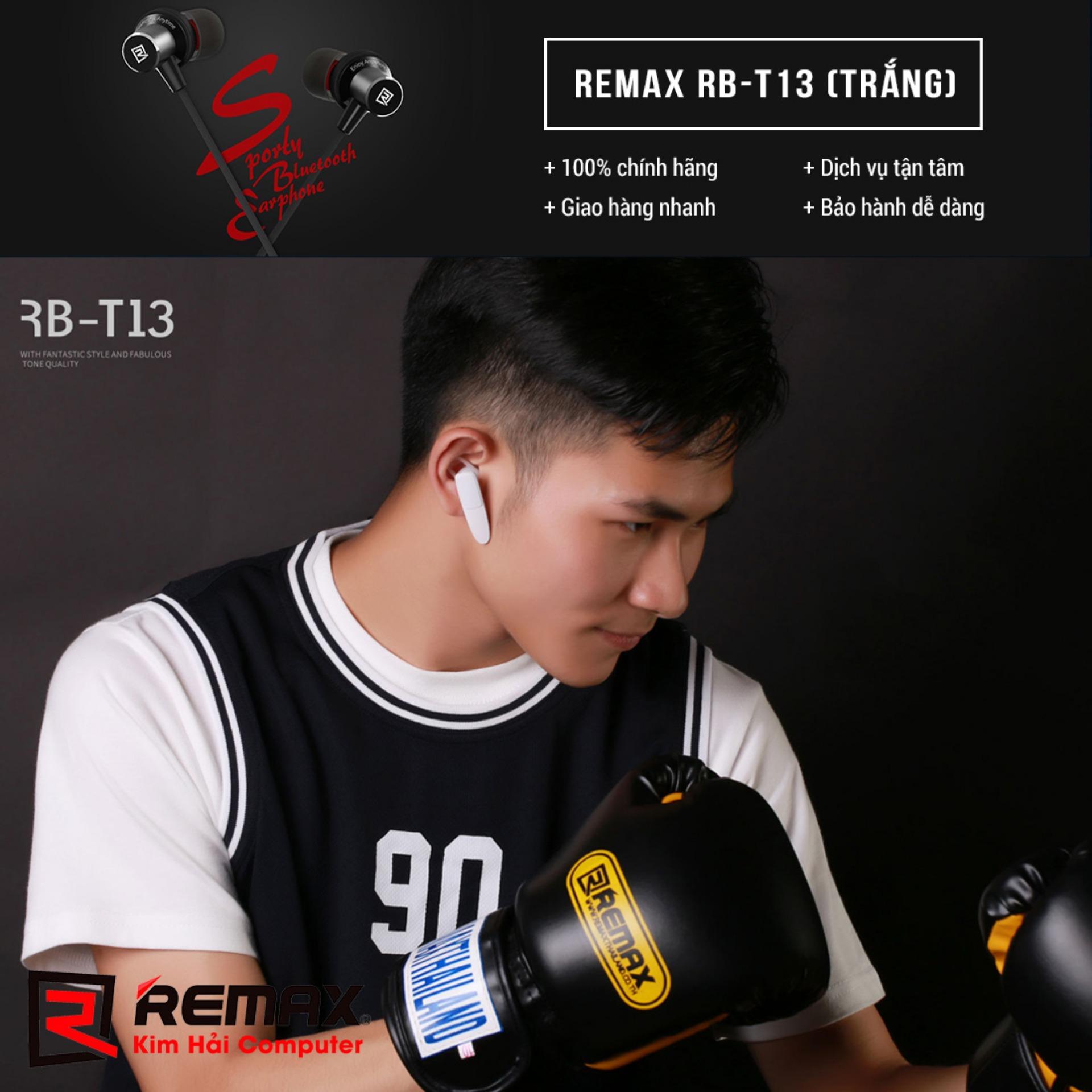 TAI NGHE BLUETOOTH REMAX RB-T13 (Trắng) - Kim Hải Computer