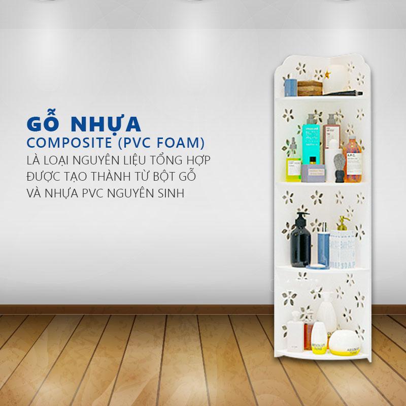 Kệ góc 4 tầng hoa đơn - 9639