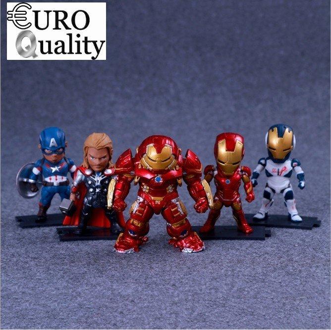 Mô hình Marvel Avenger cao cấp 9cm trọn bộ như hình 5 nhân vật