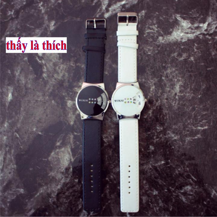Đồng Hồ Cặp Đôi Kim Ẩn Cá Tính - Giá bán trên là 2 chiếc như hình - DH2018300090100149