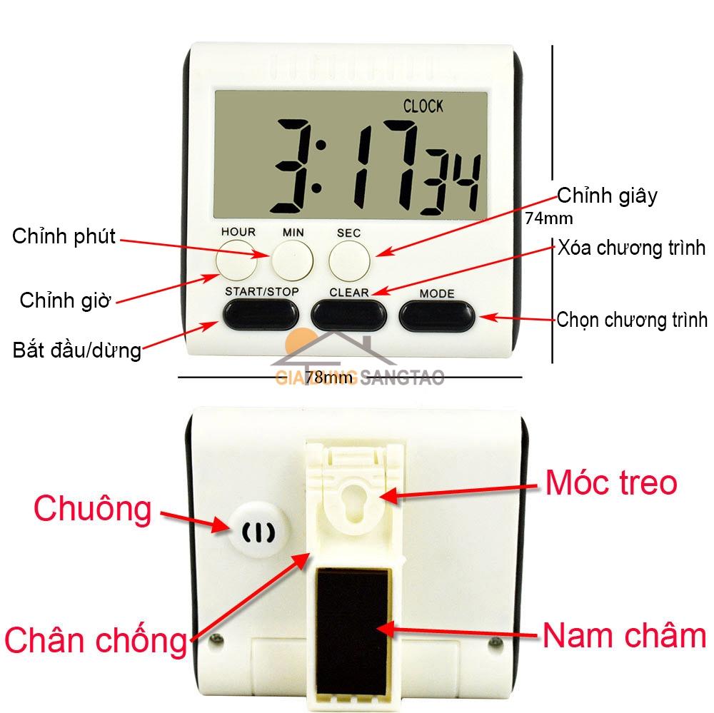 Đồng hồ bấm giờ đếm ngược điện tử M3