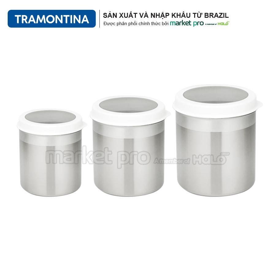 Tramontina - Bộ hộp inox bảo quản thực phẩm nhập khẩu cao cấp