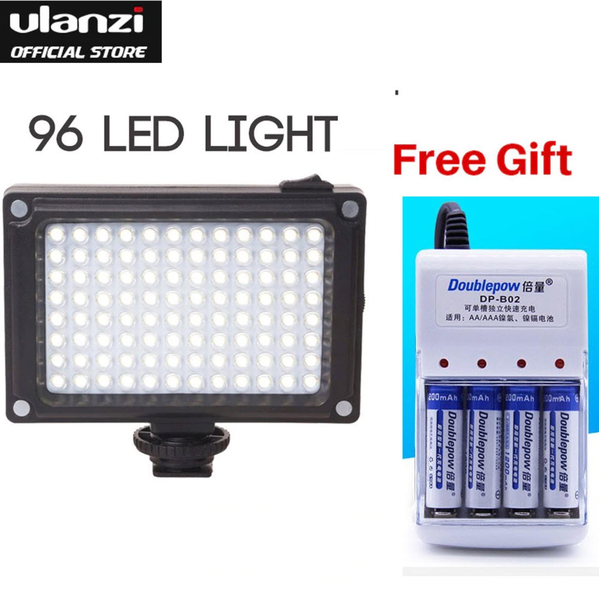 Đèn led mini cho điện thoại Ulanzi FT-96LED [Hãng nhập khẩu và phân phối] + TẶNG kèm bộ sạc pin và 04 viên pin sạc dung lượng cao