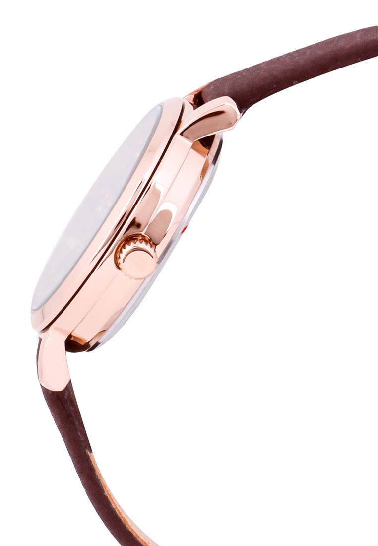 Đồng Hồ Nữ Julius Hàn Quốc Dây Da JA-1070E (Nâu)