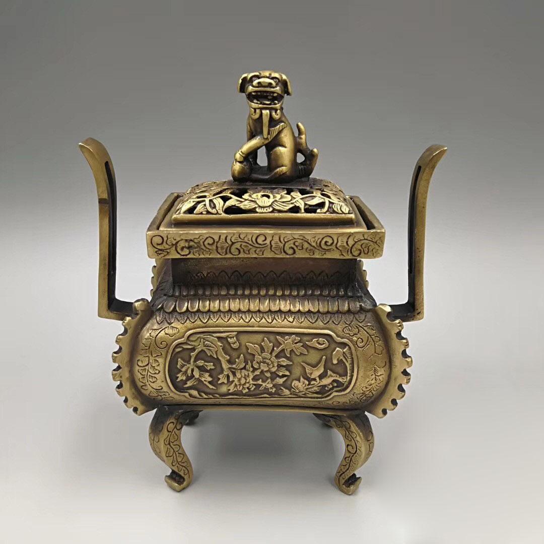 Lư trầm sen đại (lư hương, trầm hương, đồ thờ, đồ đồng)