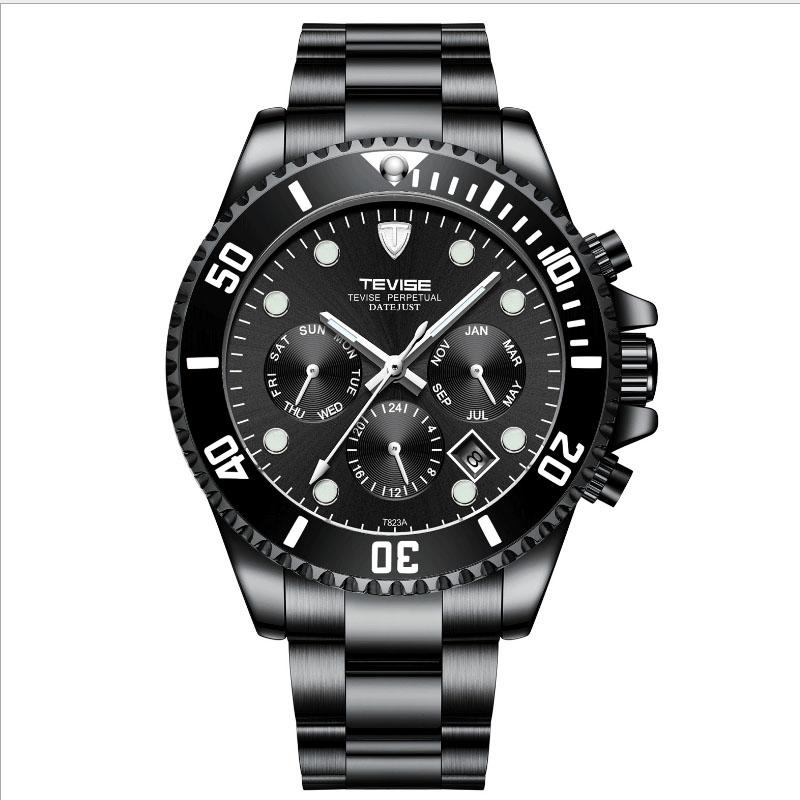 Đồng hồ cơ nam Tevise tọa độ T823A dây đúc đặc chạy full kim (M Nhiều màu)
