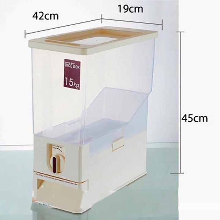Thùng đựng gạo có thể đựng 15kg gạo