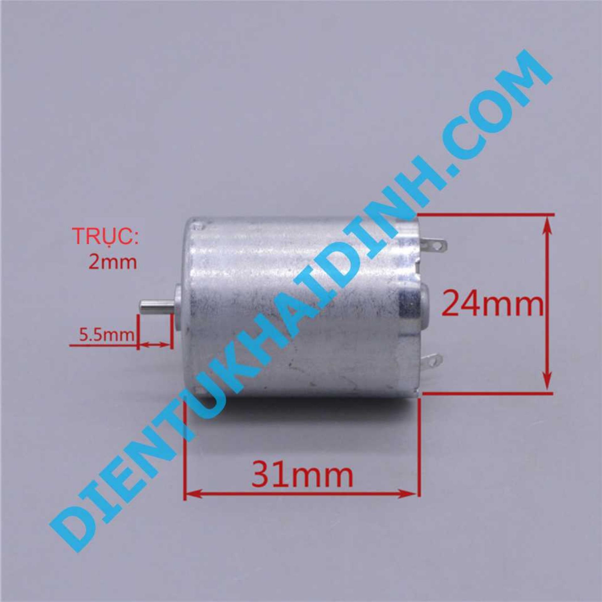 2 cái động cơ DC 370 JRC2431070 3-12v 1500-8300RPM trục 2mm kde3156