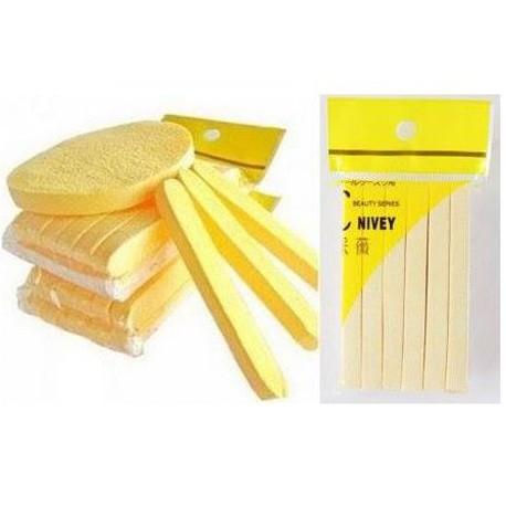Mút rửa mặt Chivey Japan 12 miếng (dạng nén)