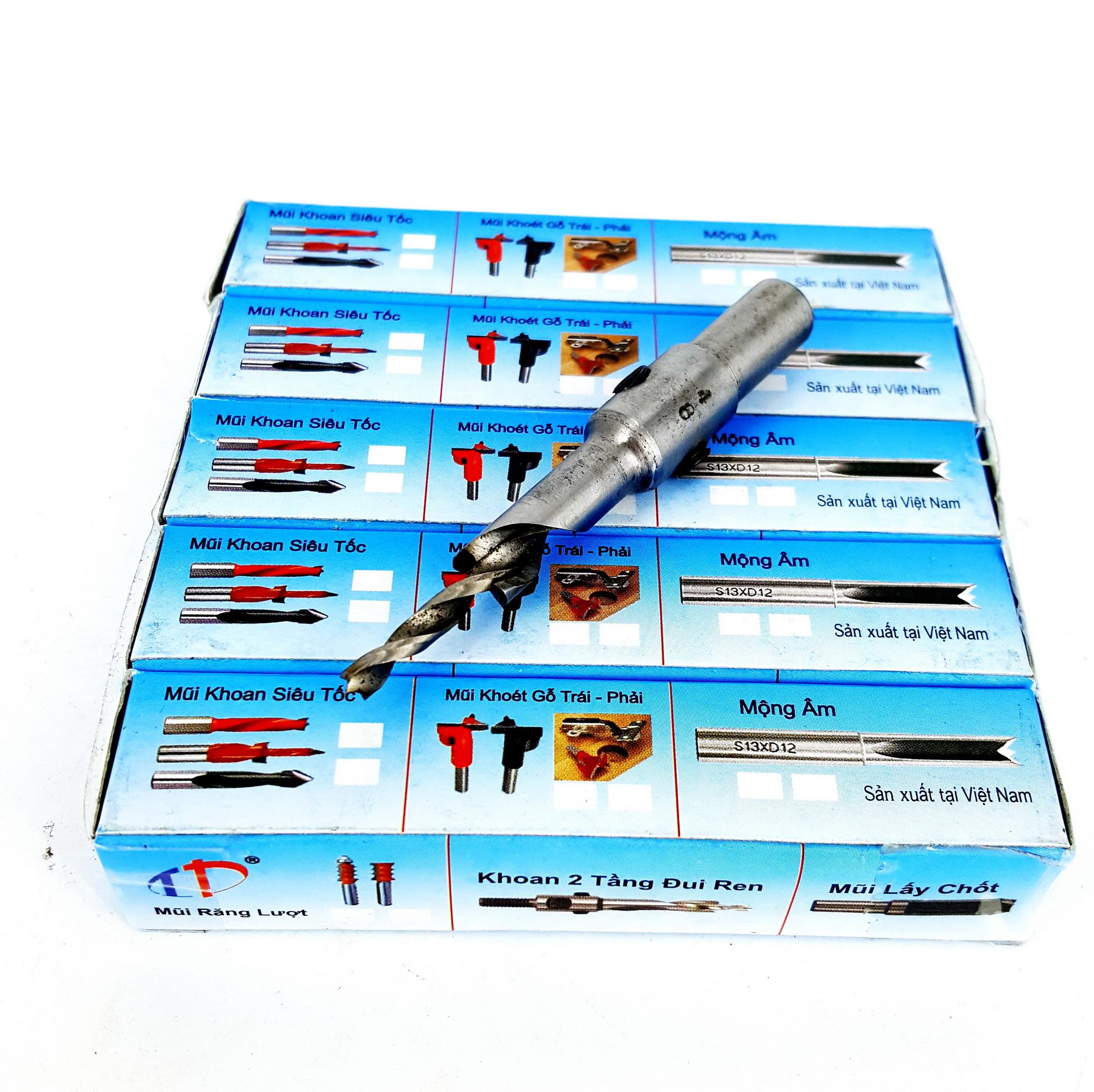 [HCM]MŨI KHOAN GỖ 2 TẦNG TÂM 4LY