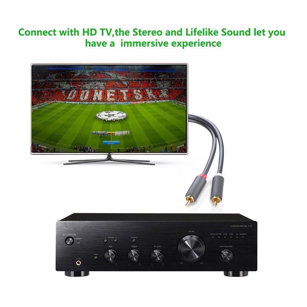 Cáp AV hoa sen 2 đầu RCA 3M cao cấp Ugreen 10519