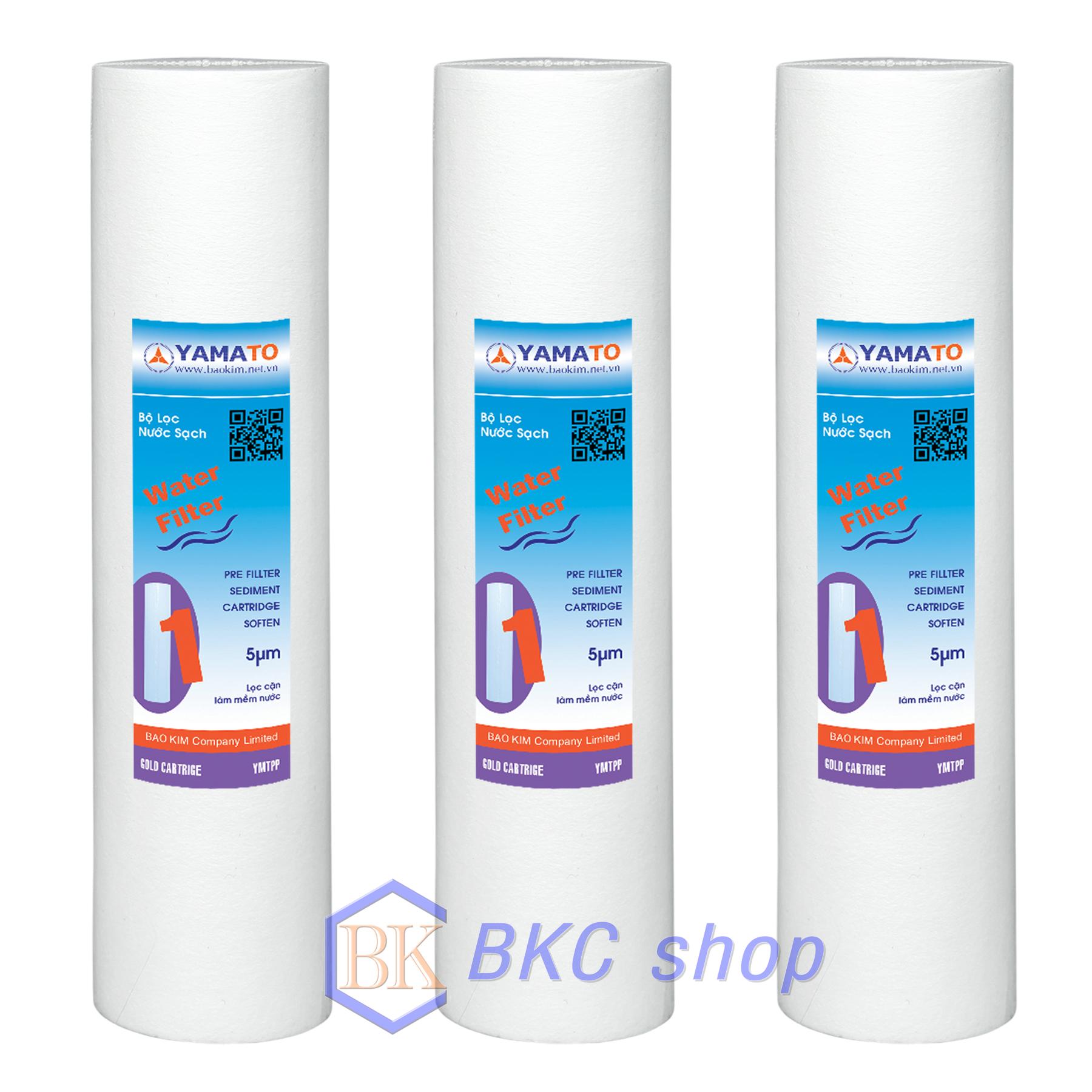[HCM]Bộ 3 lõi lọc số 1 PP (lõi lọc số 1)  Yamato (Trắng)