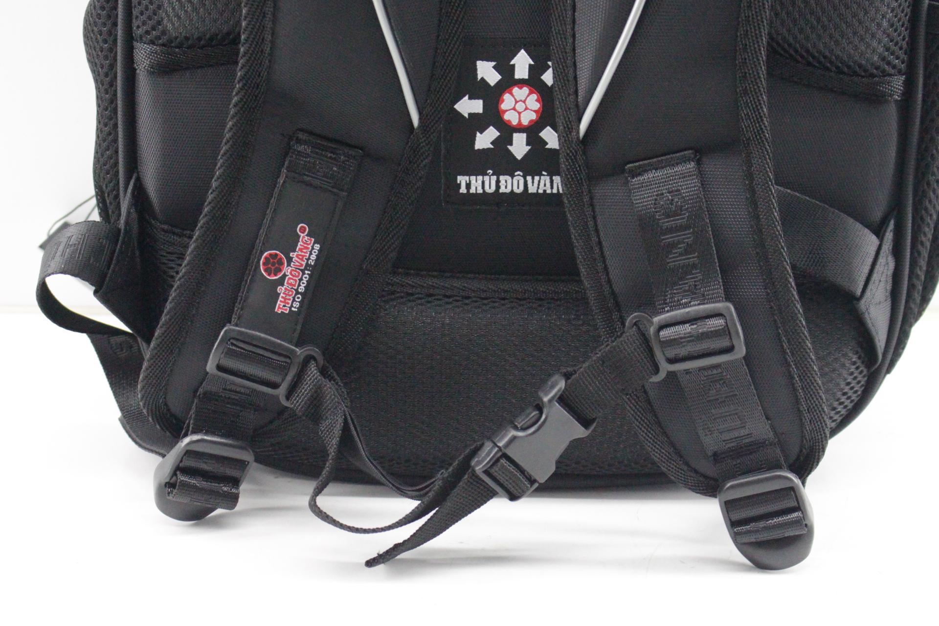 BA LÔ THỦ ĐÔ VÀNG CỠ TRUNG BL-057 (Đen)