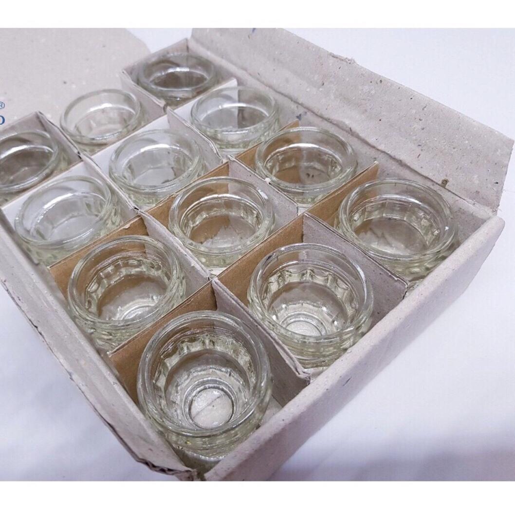[HCM] BỘ 12 LY THỦY TINH MẮT TRE 5ML