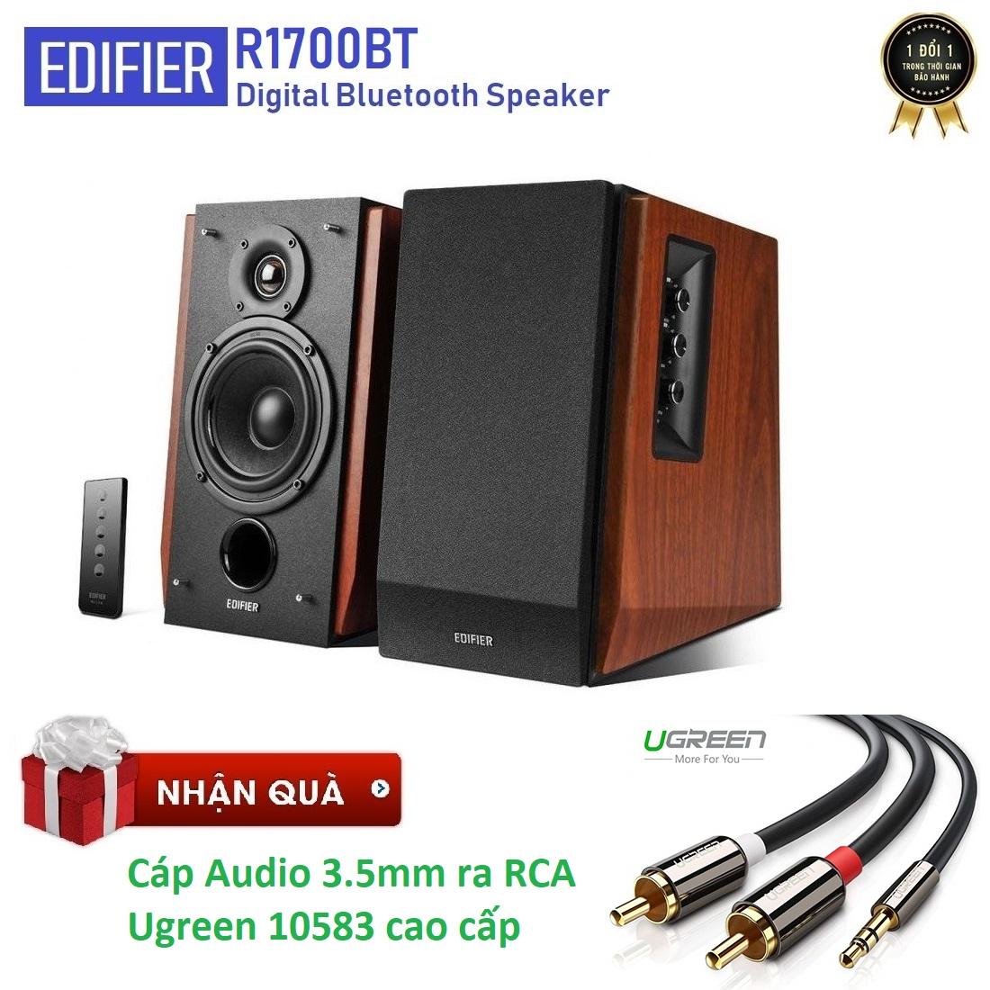 Loa Edifier R1700 BT (Nâu) - Tặng cáp Audio 3.5mm ra RCA hoa sen cao cấp Ugreen 10583
