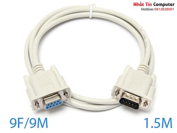 Cáp nối Com to Com D-SUB 9 Pin 1.5M ( Cáp RS232 ) 9F/9M