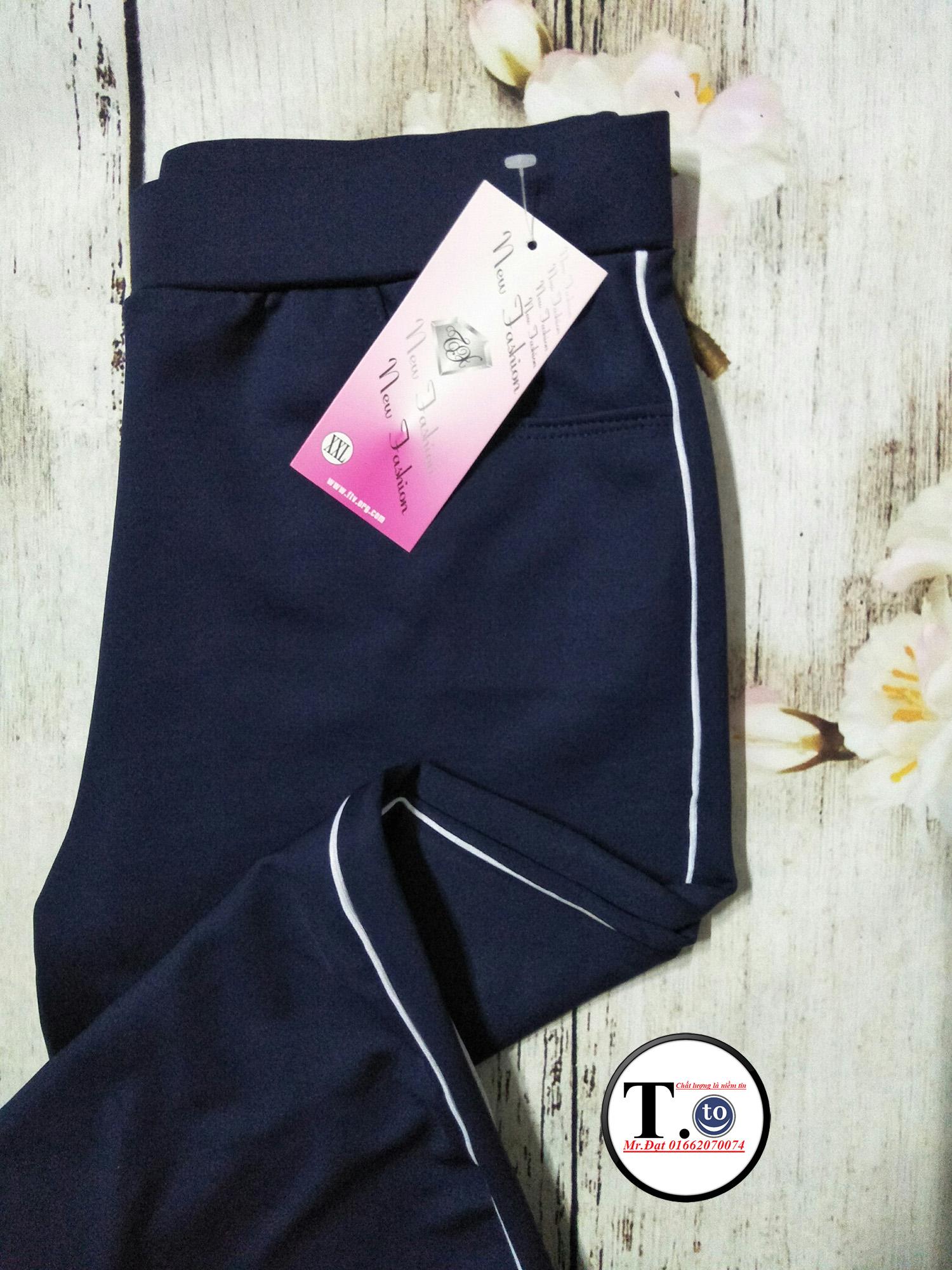 [HCM]Quần thun nữ - legging màu ĐEN XÁM XANH ĐEN (Ôm body viền sọc TRẮNG)