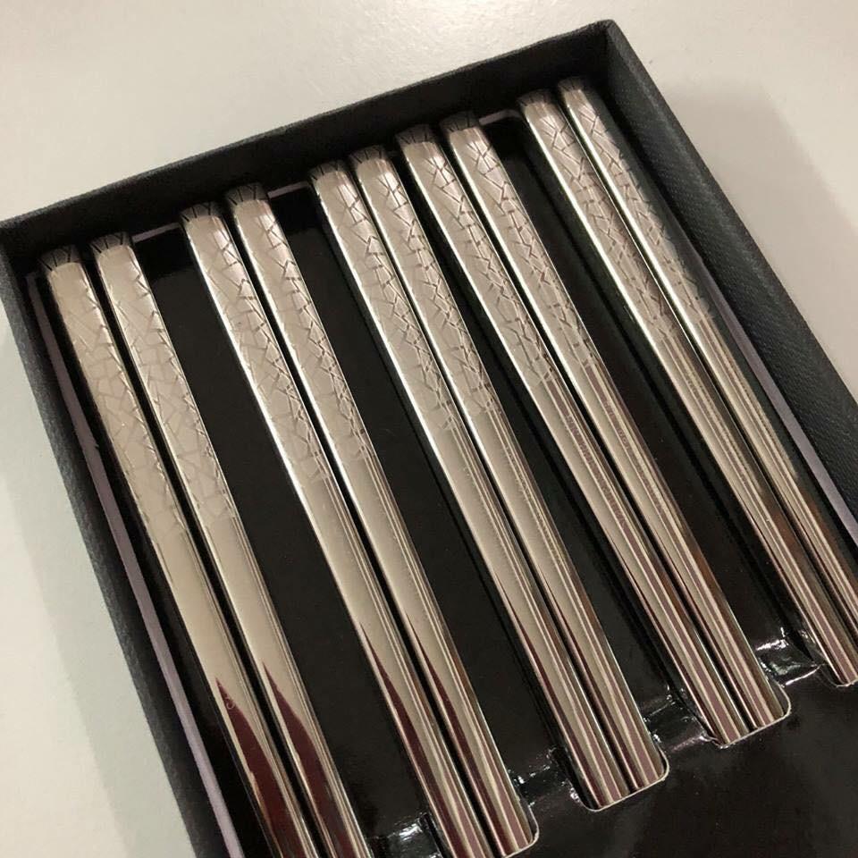 SET 5 ĐŨA INOX ĐẶC RUỘT 304 MADE IN JAPAN