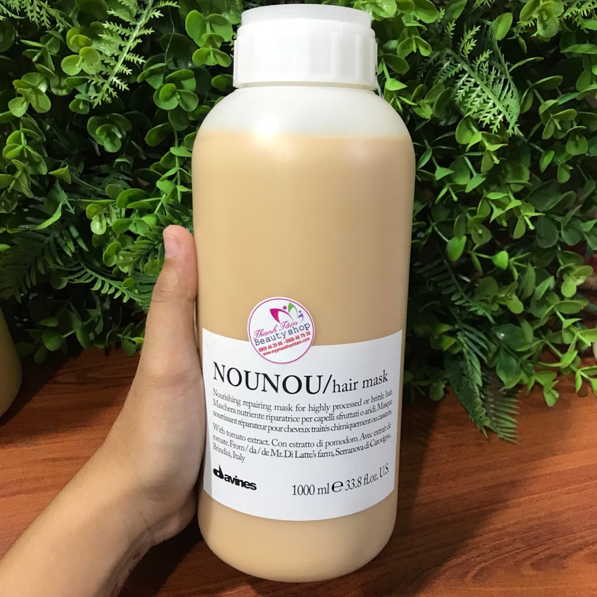Hấp dầu phục hồi tóc khô xơ hư tổn Davines Nounou Hair Mask 1000ml