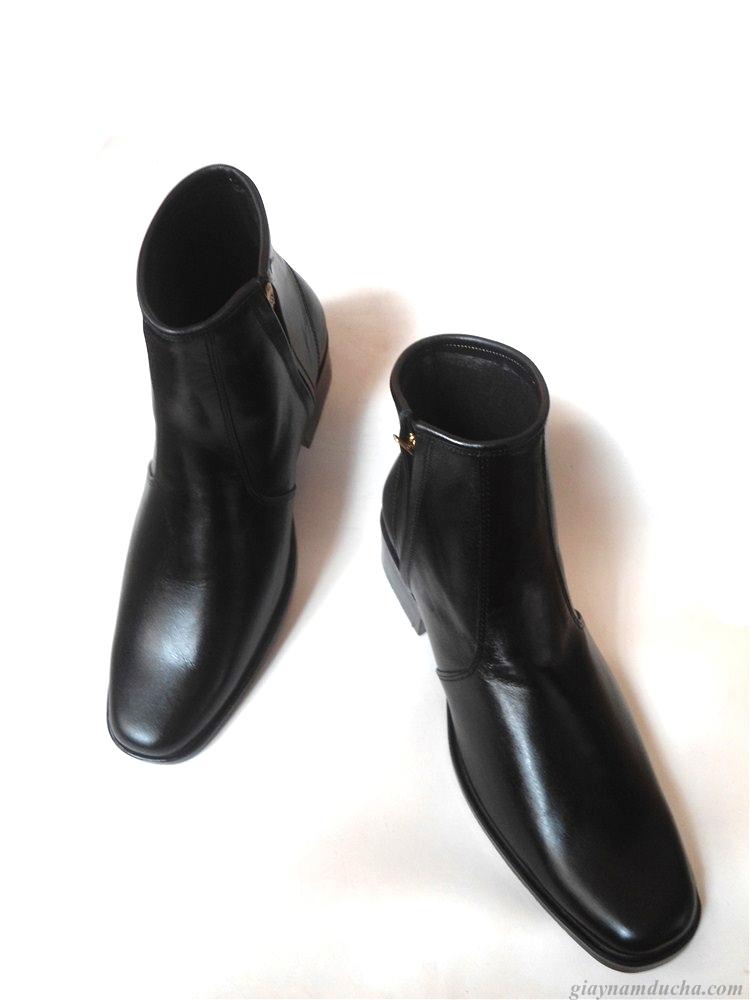 [HCM]Giày boot nam da bò thật.Bảo Hành 12 tháng.MS:B13.