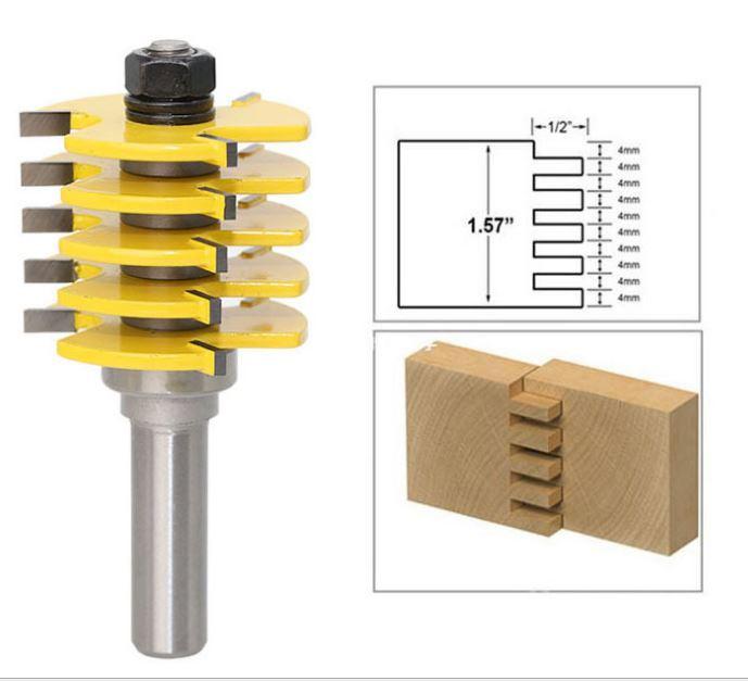 Mũi soi gỗ, mũi phay ghép cạnh gỗ, cốt 12.7mm