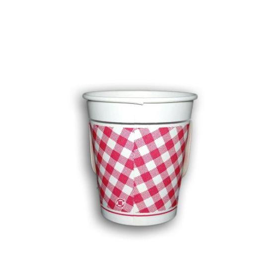 Combo 100 ly giấy Hàn Quốc 7OZ ( Kẻ Caro )