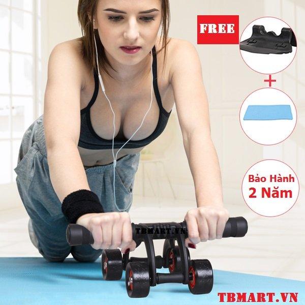 Con lăn tập bụng 4 bánh