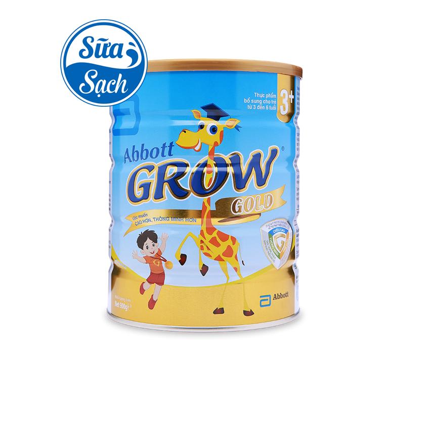 Sữa bột Abbott Grow Gold 3+/6+ hương vani 900gr