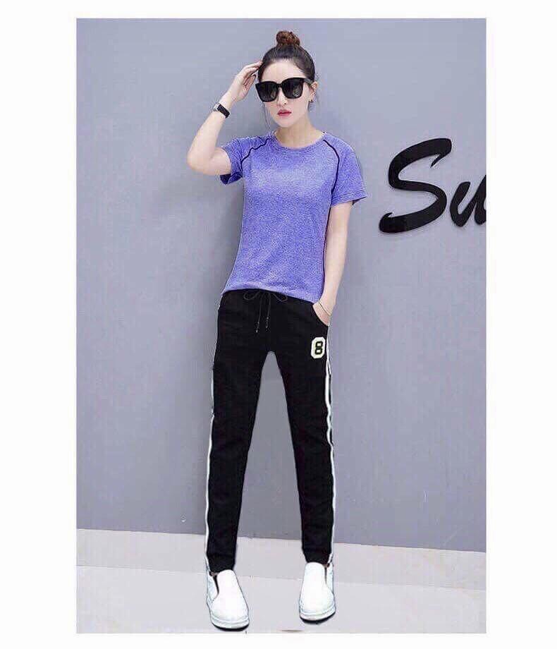 Sét bộ đồ thể thao đốm thêu cao cấp
