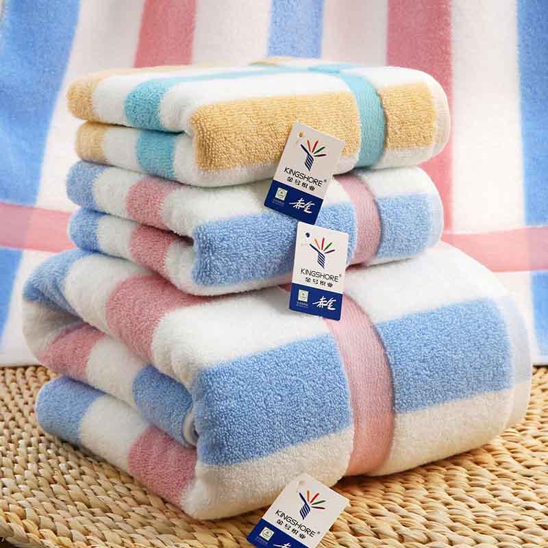 KING SHORE 100% Cotton Hộp Quà Tặng Mềm Mại Hút Nước Khăn Rửa Mặt Khăn Mặt