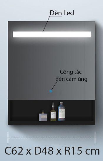 Tủ gương LED cảm ứng nhà tắm