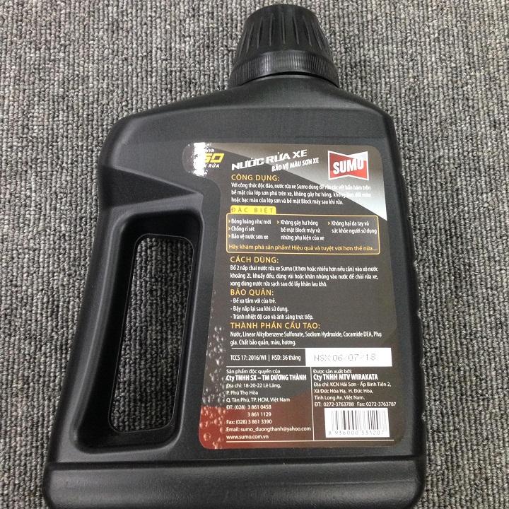 Nước Rửa Xe Cao Cấp Sumo Wash & Wax 1L
