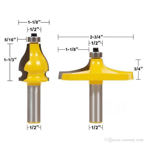Bộ mũi phay gỗ đánh tay vịn cầu thang, cốt 12.7mm