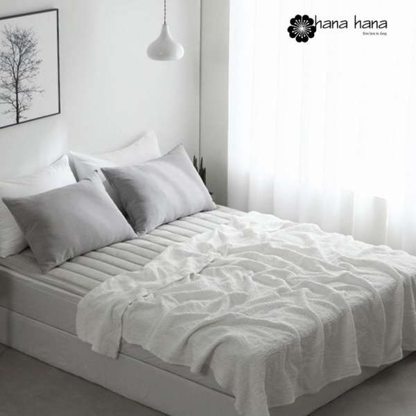 Chăn HANAHANA MODERNWAFFLE COTTON SPREAD 190 x 210 cm (Ivory)