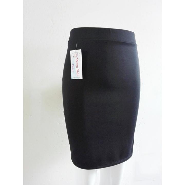 Chân Váy Body Xẻ Chất Liệu Poly 2 Da Mềm Mại Láng Mịn