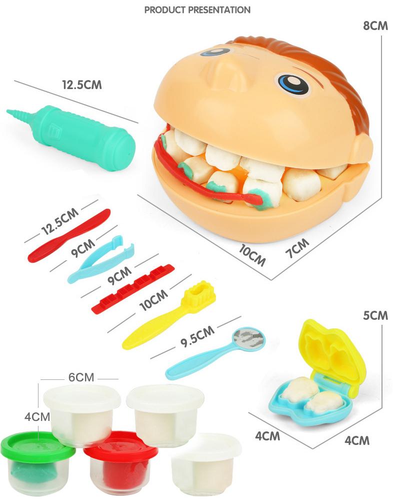 [HCM]Bộ đồ chơi đất nặn chăm sóc sức khỏe răng miệng cho bé