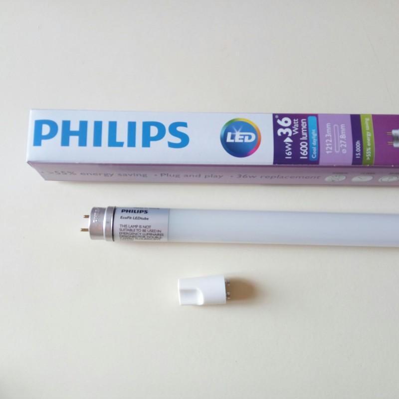 Bộ 10 Bóng đèn Philips LED Tube EcoFit Philips 16W 1M2 (Trắng, Vàng)