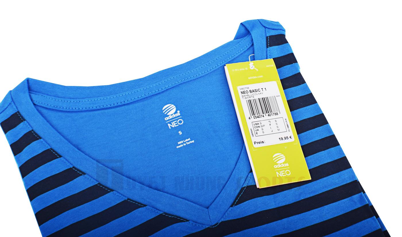 Adidas_Áo thun nam (áo phông) thể thao _Adidas NEO Basic Tee V-Neck