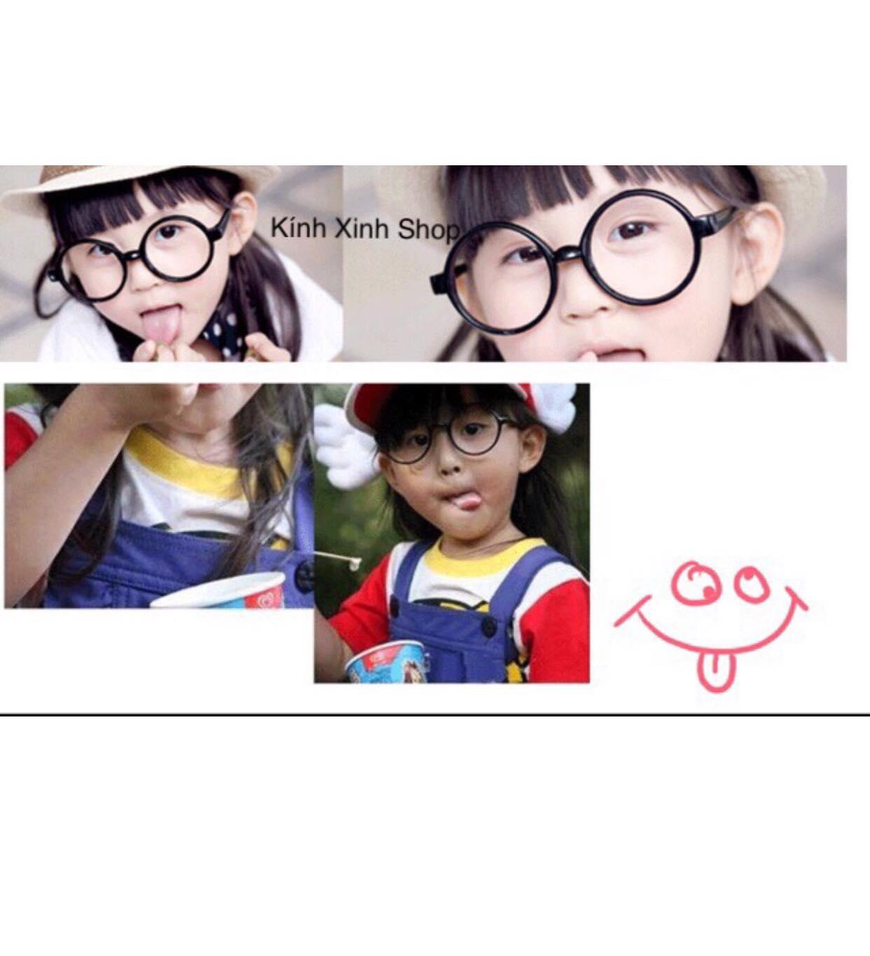 Kính Mắt tròn xoe Nobita cho bé (ĐEN)