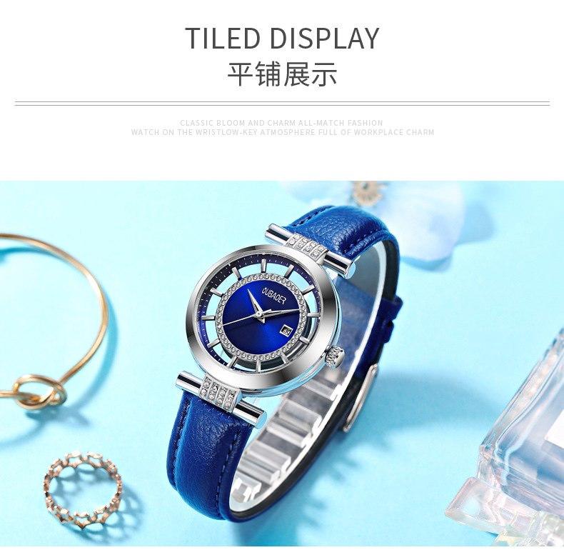 [GIÁ GIẢM BẤT NGỜ]  Đồng Hồ Nữ Dây Da Thật, OUBAOER Cao Cấp