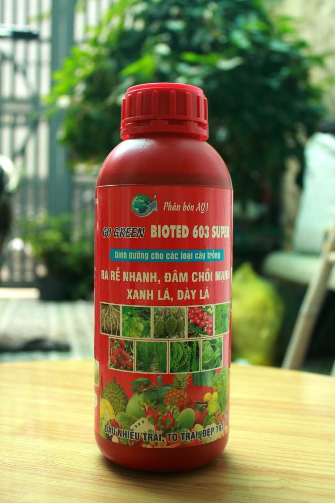 [HCM]Phân bón lá cao cấp Bioted 603 Super- dung tích 1000ml