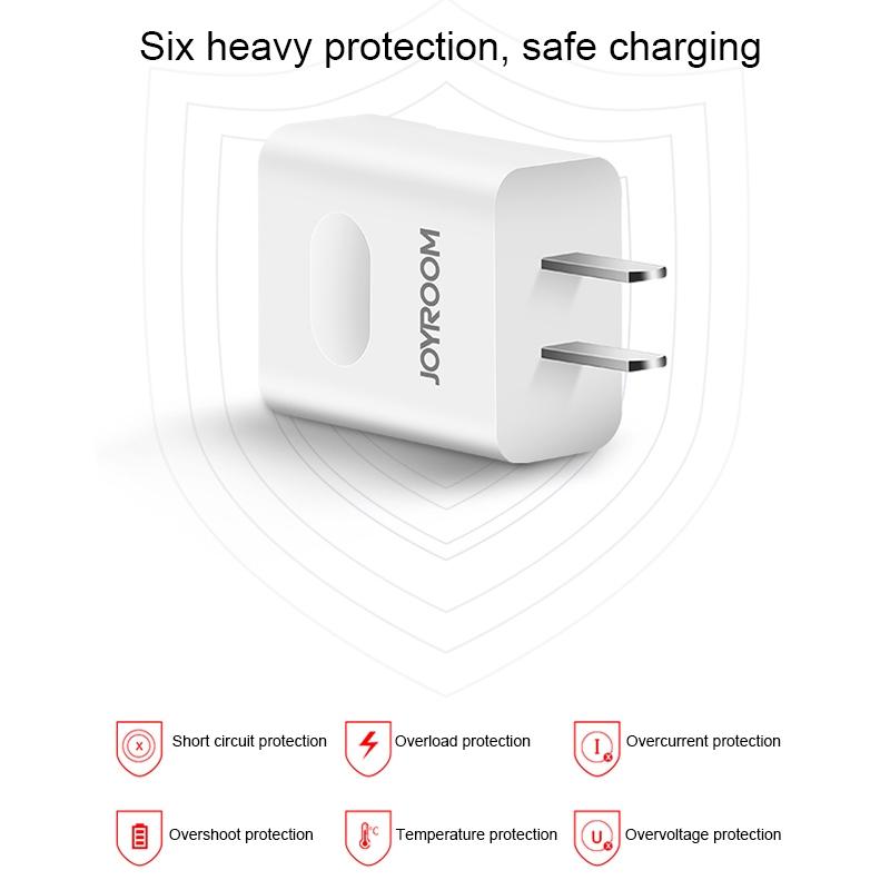 Cốc sạc 2 cổng USB Joyroom 2.1A L-L222 (Trắng)
