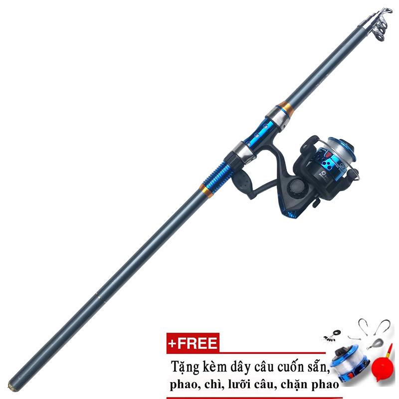 Bộ cần câu máy giá rẻ DAWA 2,1m Z 228 kèm phụ kiện