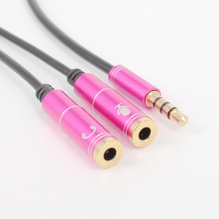 Cáp chia Audio 3.5mm ra mic và loa - Dây chia mic và loa loại xin - Dây chia mic và loa xịn
