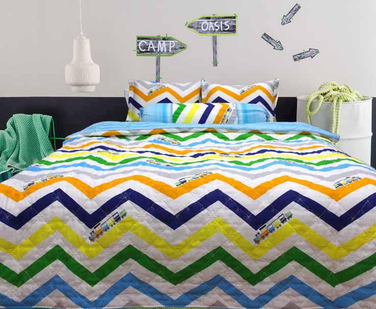 Bộ chăn ga gối 5 món cotton Hàn Julia  252BG18