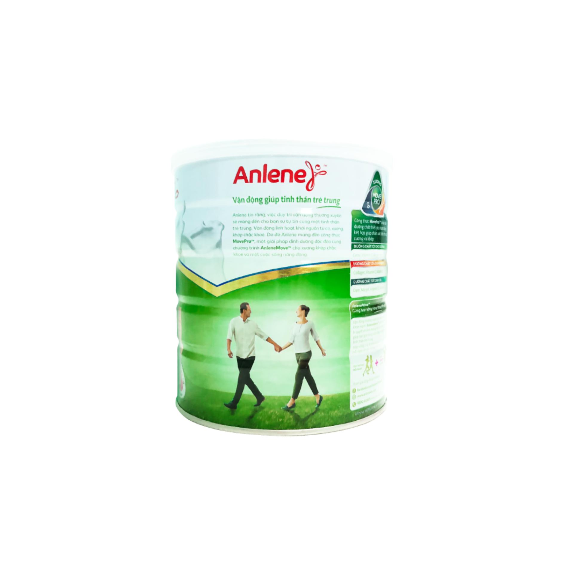 Anlene Gold MOVEPRO™ 800G (hương vani, hộp thiếc)