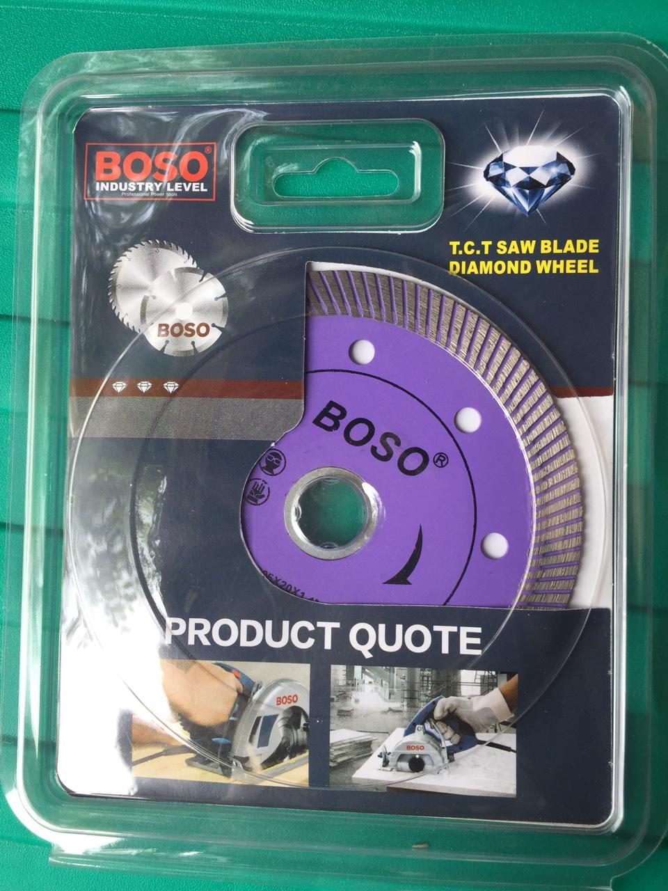 Lưỡi cắt gạch, lưỡi cắt bê tông Boso đa năng, lưỡi cắt gạch đường kính 100mm siêu bền