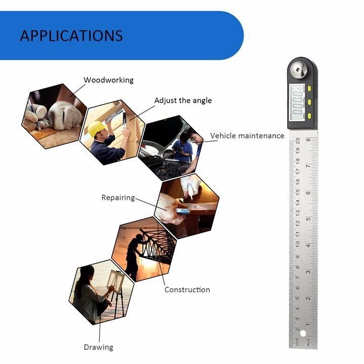 thước đo góc điện tử 200mm
