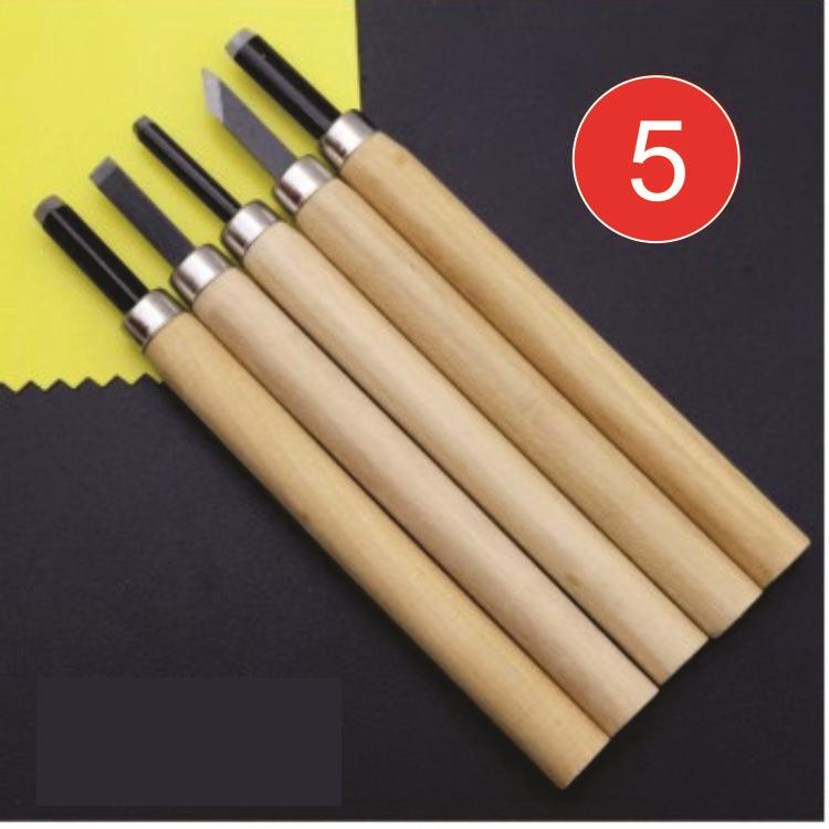 Bộ 5 dao khắc gỗ, tiện gỗ