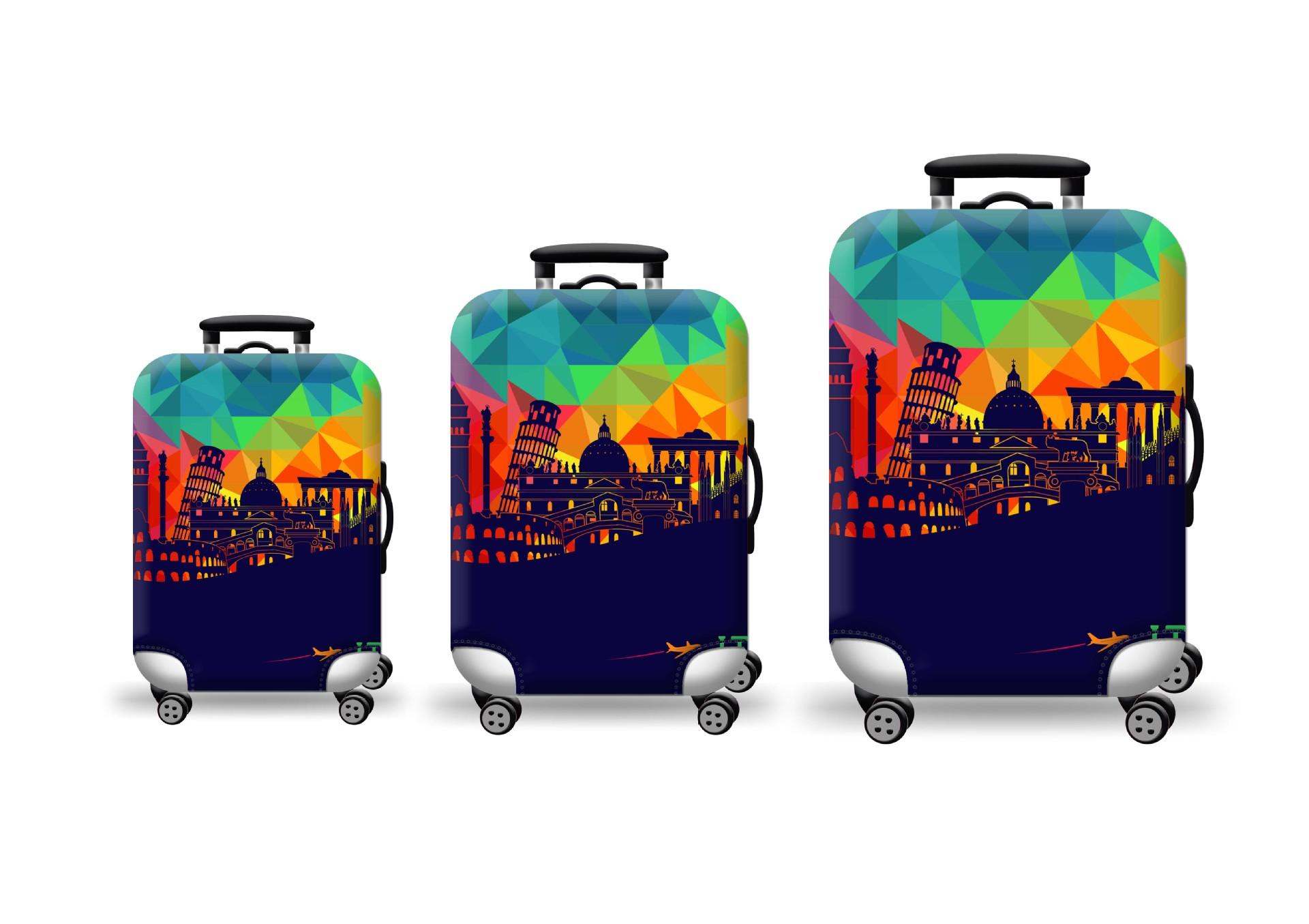 Túi bọc bảo vệ vali -Áo vỏ bọc vali H31- Size S ,Bọc Vali Du Lịch ,Ốp Vali ,Phủ Vali ,Bao Ốp Vali,Vali Cover,Suitcase Cover,Luggue cover